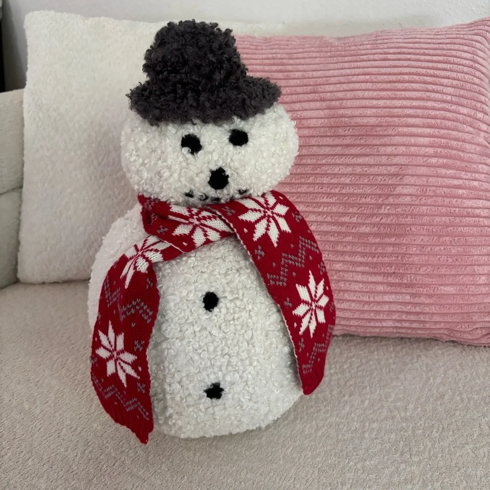 Pottery Barn | Archie Snowman plush pillow